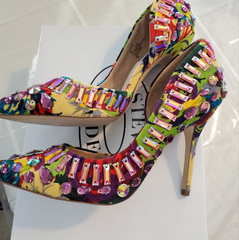 Steve Madden Colorful Embellished Women's Heels